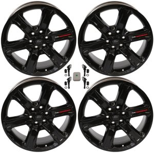 Ford F-150 Wheel Kit - Ford Racing - 22x9.5in - Gloss Black - `15-`23 Ford F-150 Wheel Kit - Ford Racing - 22x9.5in - Gloss Black - `15-`23